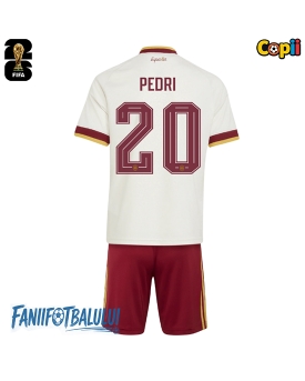 Spania Pedri Gonzalez #20 Echipament de Fotbal Replică Mondial 2026 Copii Deplasare (+ Șorturi)